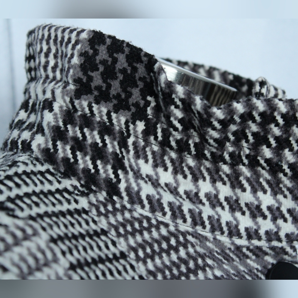 Damee Inc Black & White Woven Blazer Small - Picture 4 of 9